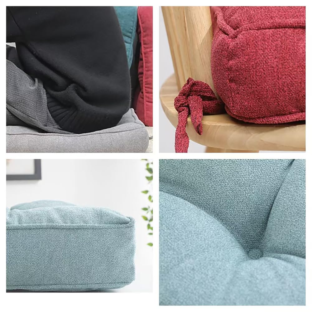 Set di 4 cuscini rialzanti per poltrone, spessore 8 cm, per sedie da pranzo, supporto solido per anziani, gravidanza e animali domestici, uso interno/esterno, grigio, 50 x 50 x 8 cm