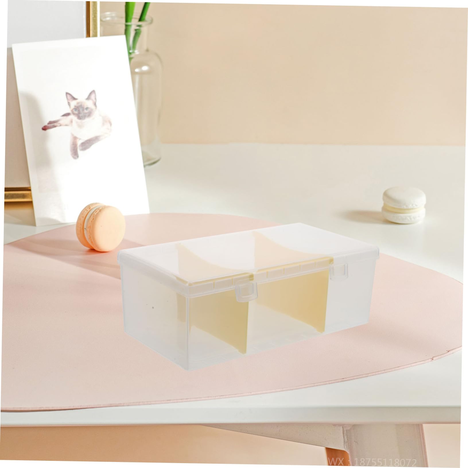 SHINEOFI Caja De 4 Piezas Mangas De Cartas Mostrar Organizador De Tarjeteros Juego De Cartas Caso Titulares Fundas Para Tarjetas De Carpeta Portátil Comercio Póster El Plastico Transparent