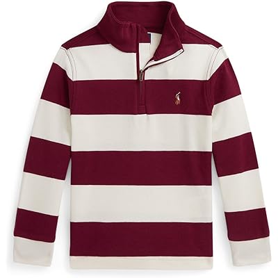 Толстовка Polo Ralph Lauren Kids Striped Cotton Interlock Pullover (Toddler/Little Kid)