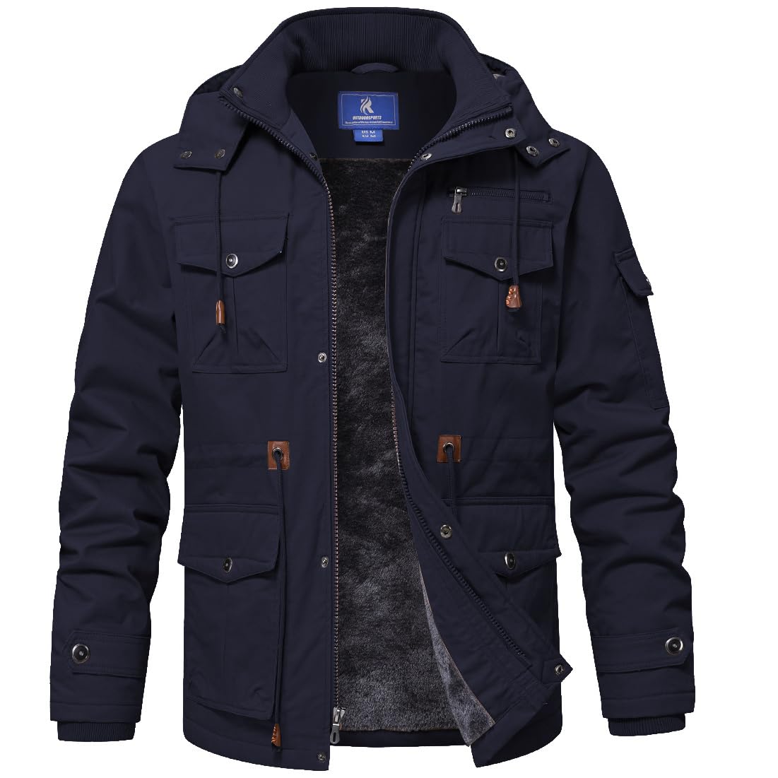 SPOSULEI Winter Army Jacket