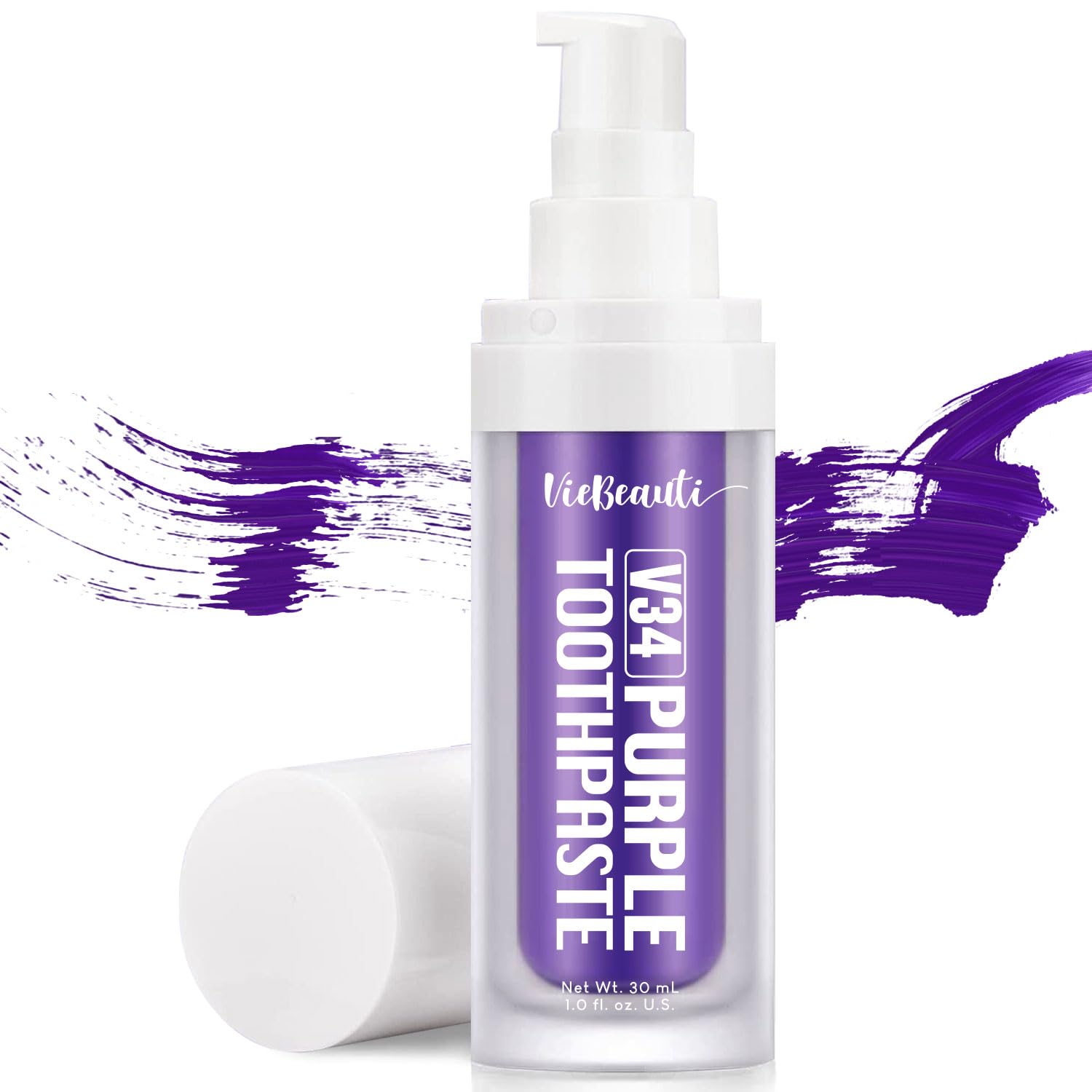 Purple Toothpaste for Teeth Whitening, Purple Colour Corrector, Teeth Whitening Toothpaste, Color Wheel Toothpaste, Dental Color Corrector, Teeth Whitener (1fl oz/30 ml)