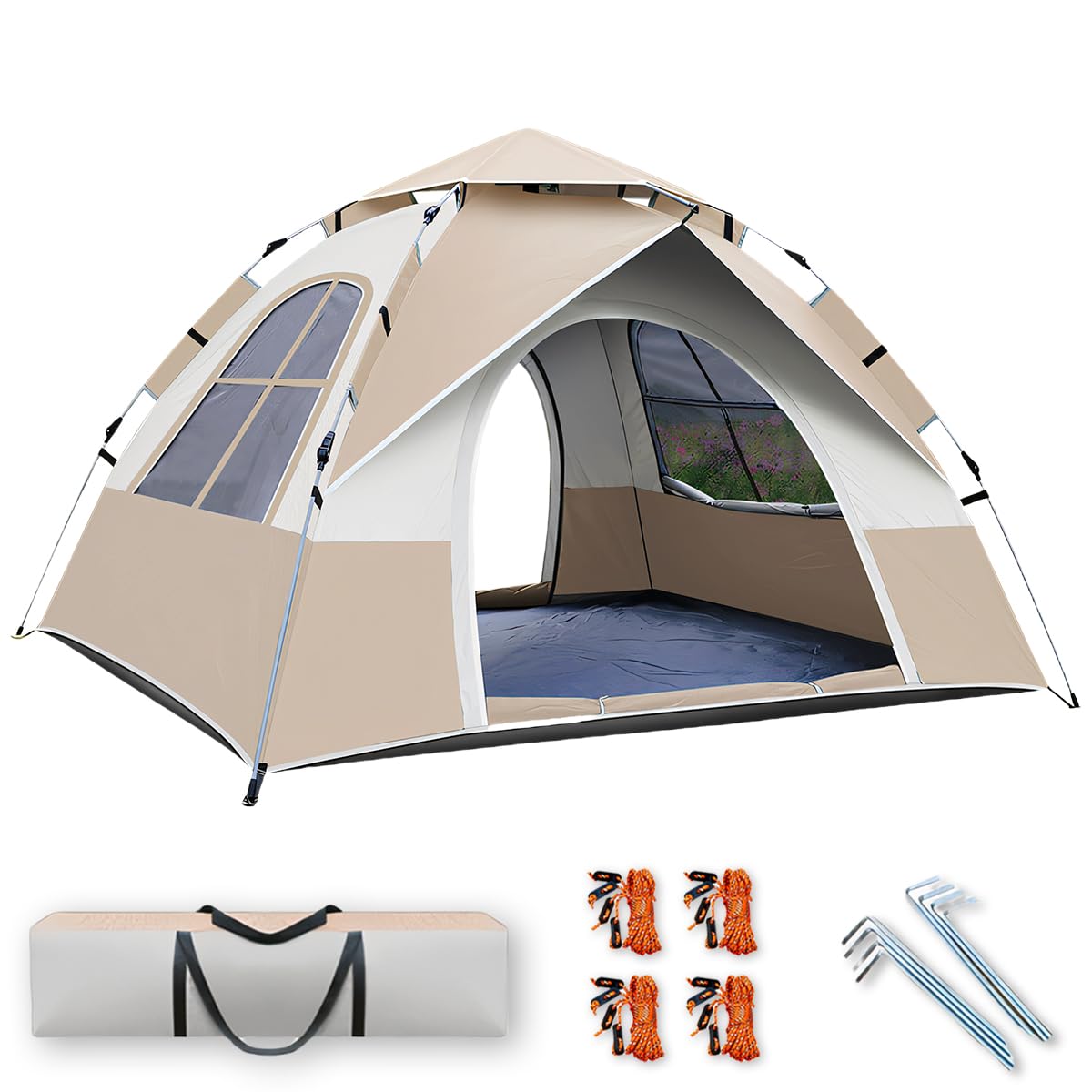 4人用キャンプテント 150Dオックスフォード布-320*220*190cm 4人用キャンプテント 150Dオックスフォード布-320*220*190cm 4人用
