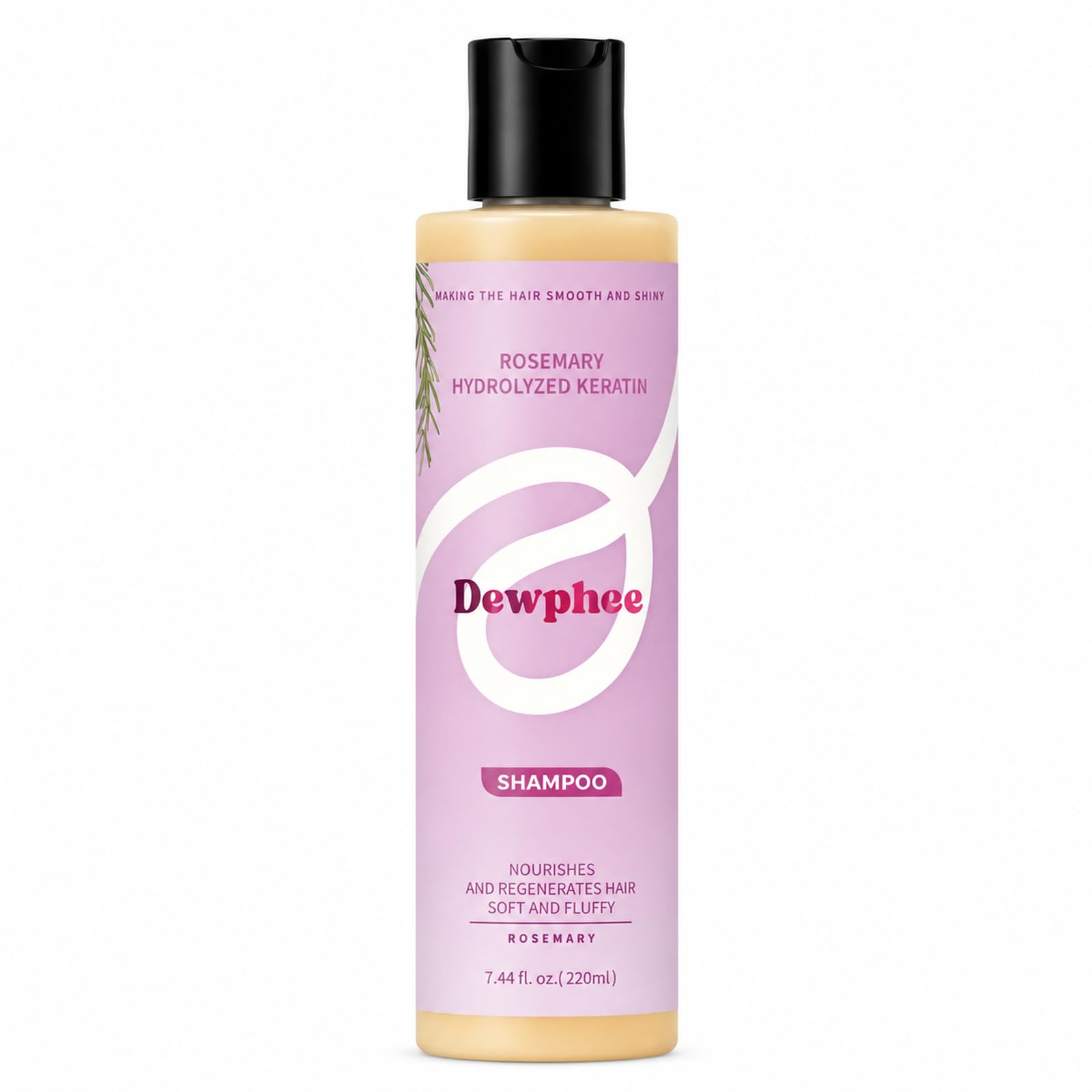 Organic Rosemary Volumizing Shampoo with Hydrolyzed Keratin for Thinning Hair & Hair Loss Helps Boost Volume Reduce Breakage Nourishes Scalp Color-Treated Hair Safe Vegan Gentle Daily Care
