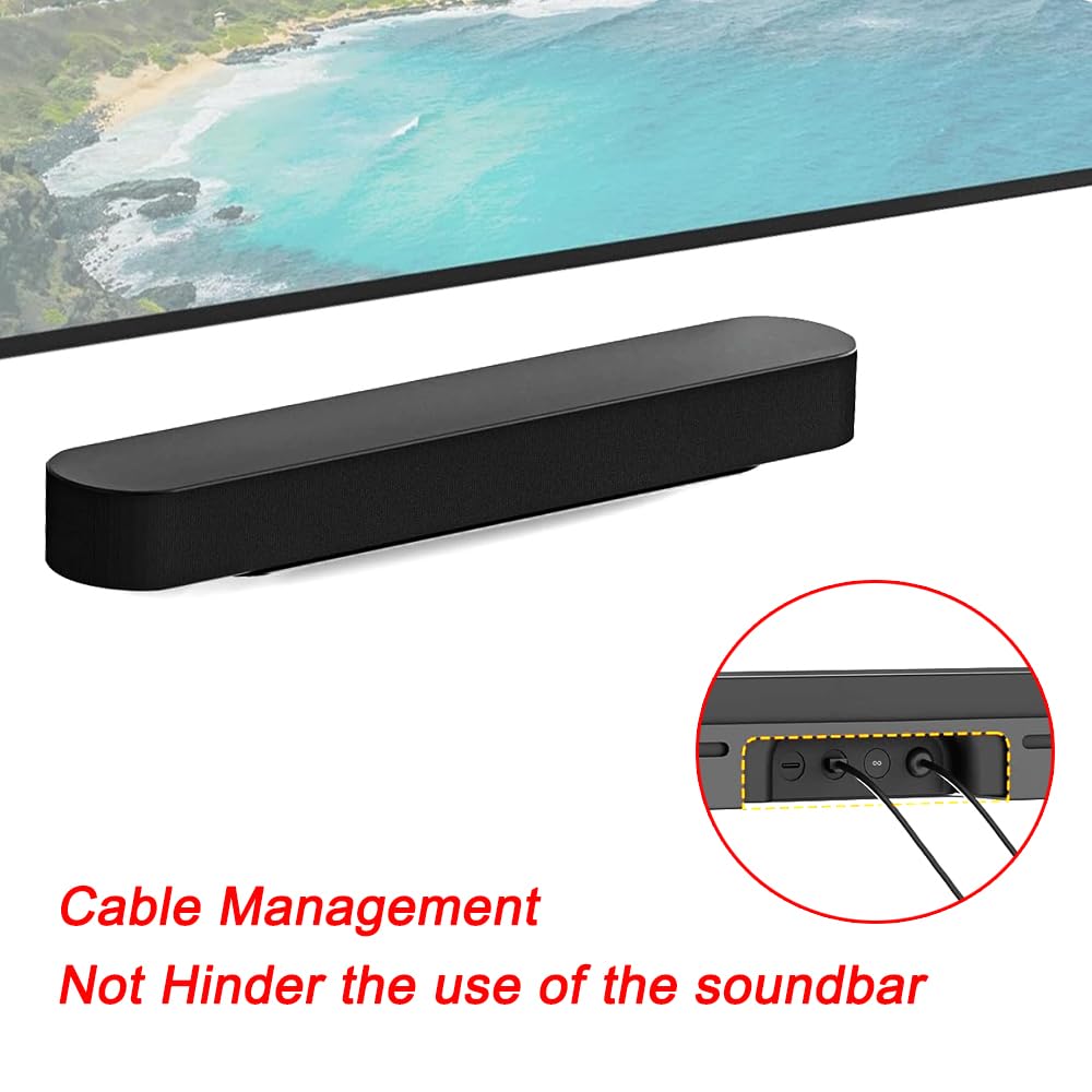 TopHomer Supporto soundbar Sonos Beam staffa compatibile Gen 1 Gen 2 bianco
