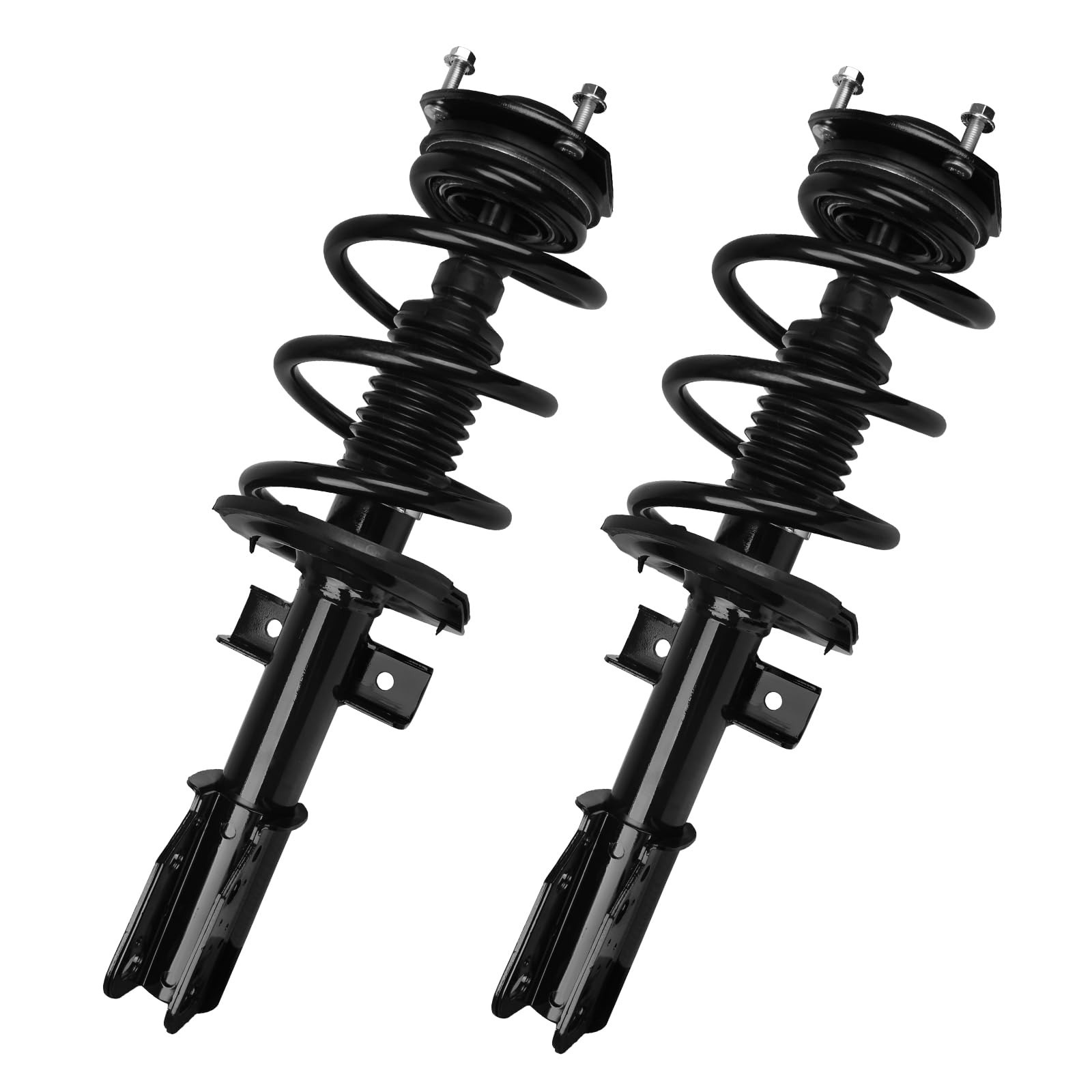 kusatec 172518 front pair complete struts shock absorber fit for buick enclave 2008-2012, chevy traverse 2009-2012, gmc acadia 2007-2012, saturn outlook 2007-2010 struts with coil spring assemblies