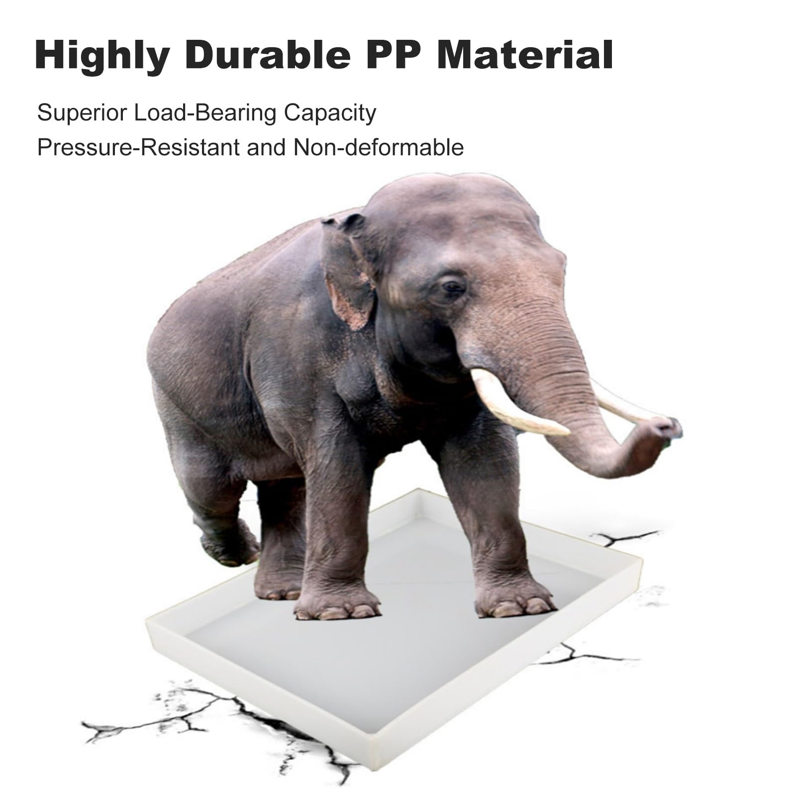 Bac de Récupération D'huile en Plastique PP Anti-fuite, Plateau de Remplacement pour Cage à Chien, Plateau D'accessoires D'organisation pour Laboratoires, Maisons, Usine(40x20x5cm/16x8x2in)