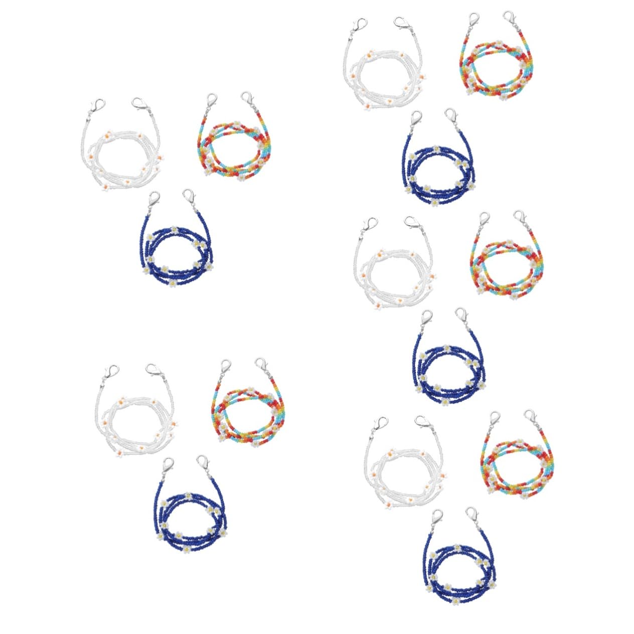 GALPADA Gänseblümchen-maskenkette Floret Brillenbänder Stylische Umhängebänder Brillenband Brillen Anti-verlorene Ketten Halsketten-lanyard Trendige Sonnenbrillen Für Damen