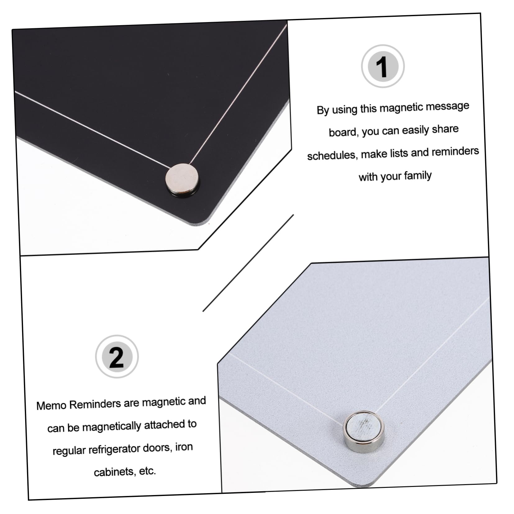 Magnetische Kreidetafeln Für Den Kühlschrank – 4 Stück, Abwischbar & Wiederverwendbar Magnetische Kreidetafeln Für Den Kühlschrank – 4 Stück, Abwischbar & Wiederverwendbar