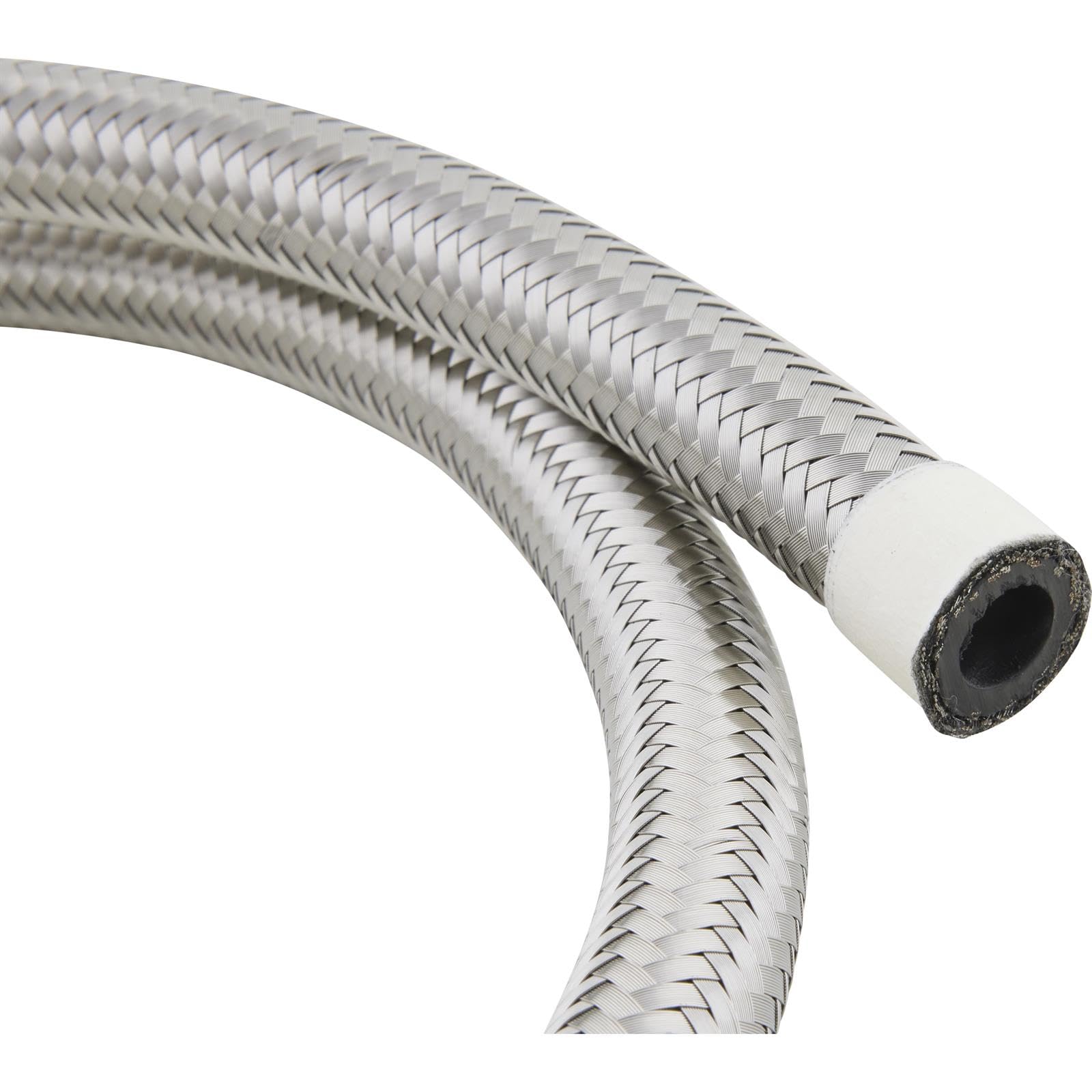 PROFLO PRODUCTS 6AN Steel Braided Fuel Hose – 15ft Roll – HO-06SS