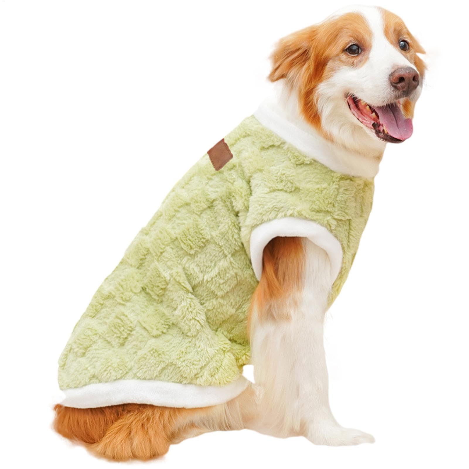 Pet Sweaters,Plush Dog Winter Coat - Warm Dog Winter Vest Cat Cold Weather Clothes Pet Apparel for Large Dogs, Cold Autumn And Winter Seasons โ image 1