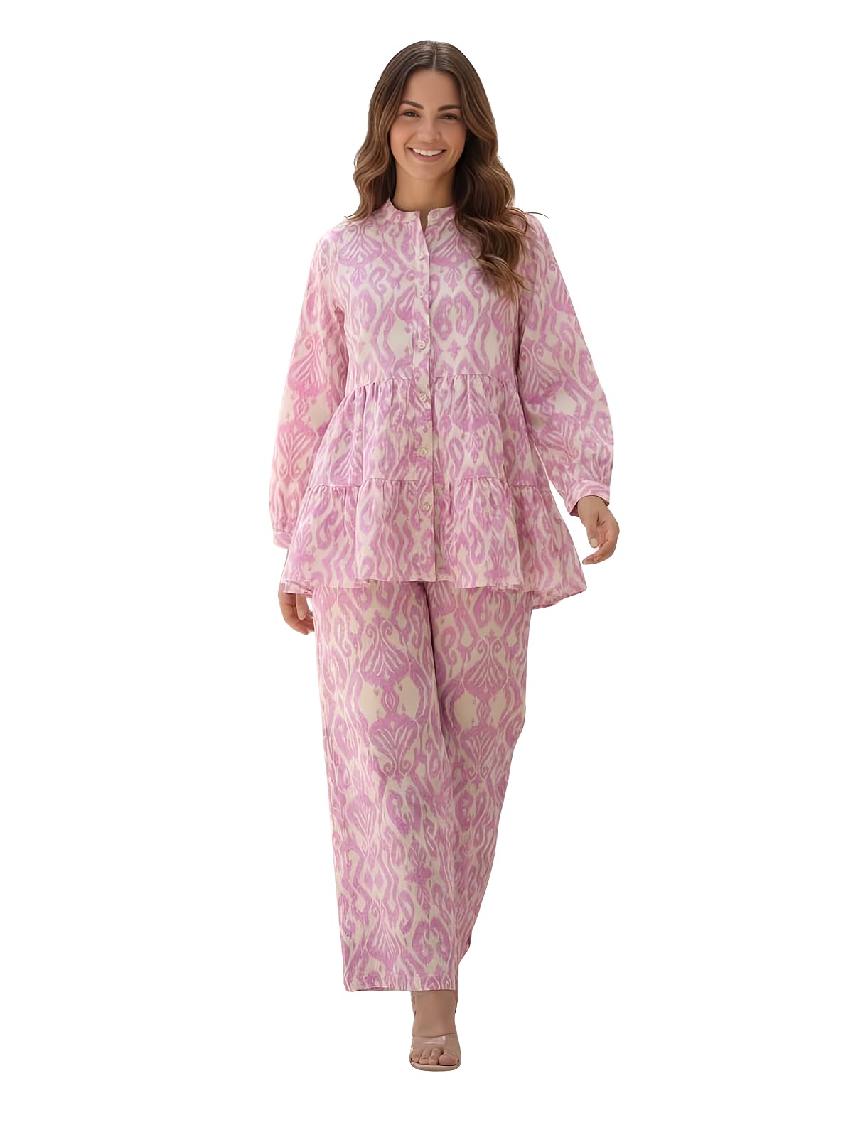 leriya fashion Co-ord Set for Women Stylish | Long Sleeve Top & Wide Leg Pant Set | Summer Travel Cord Set | Latest Western Two Piece Outfit for Casual, Party, Vacation-picture-19