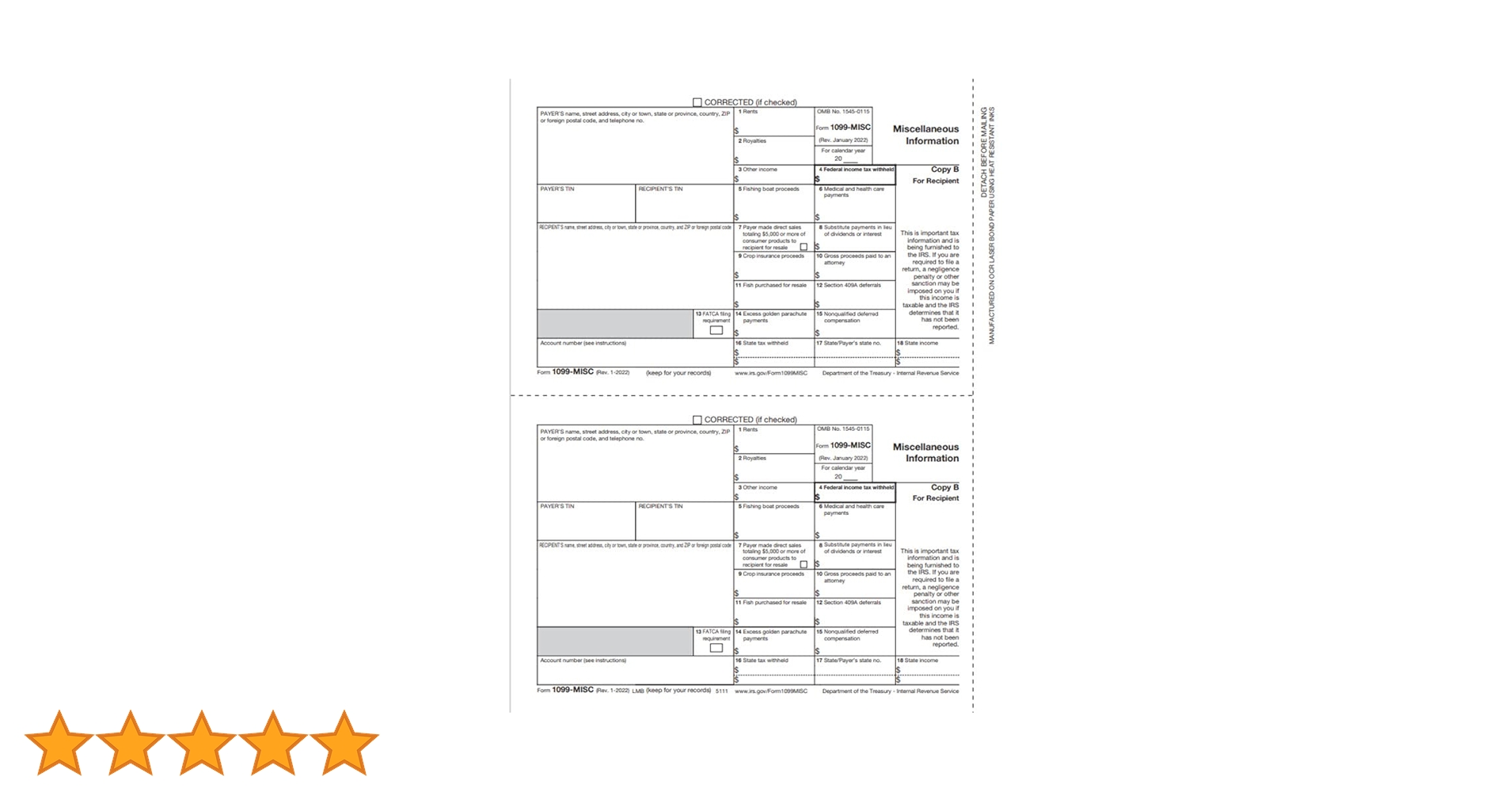 amazon-com-irs-approved-1099-misc-copy-b-bulk-discount-tax-form-3-cartons-office-products for Free Printable 1099 Form 2022 Amazon.com : IRS Approved 1099-MISC Copy B Bulk Discount Tax Form (3 Cartons) : Office Products for Free Printable 1099 Form 2022