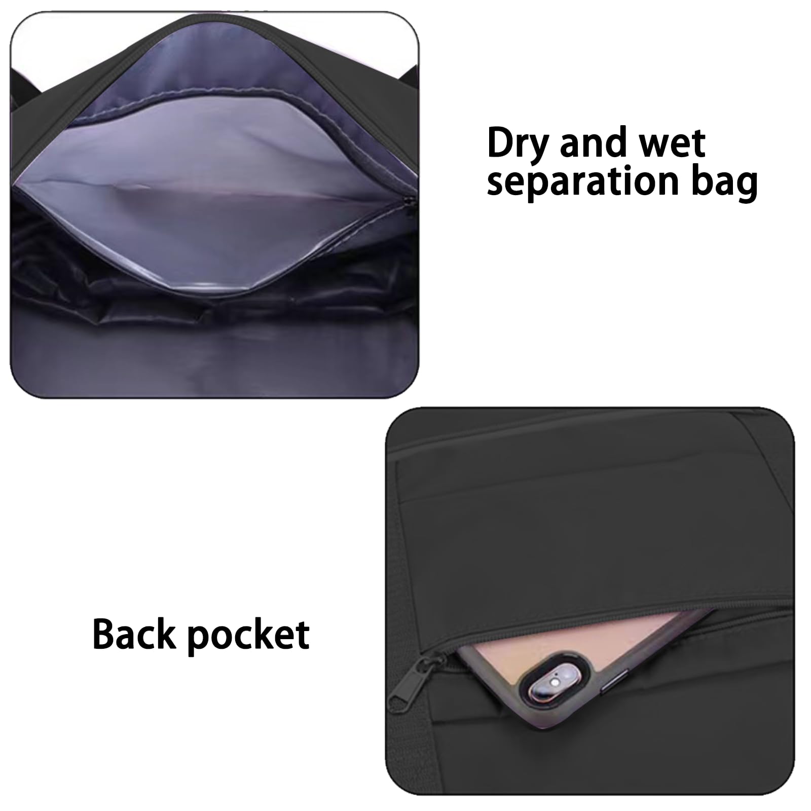 Bolsa de Viaje con Ruedas, Bolsa de Viaje Plegable Impermeable de Gran Capacidad Equipaje de Mano Ampliable con Ruedas Extraíbles Bolsa de Fin de Semana para Mujer Equipaje de Mano de Viaje