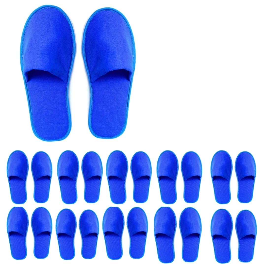 Doberyl Pack Of Pairs Disposable Blue Slippers Cotton Closed Toe Hotel Salons Spa Slippers for Women and Men Breathable Non-Slip Slippers for Hotel Guests Travels (Free Size) (Free Size (Blue), 50) (B0CSFXYVF6) Amazon Price History, Amazon Price Tracker