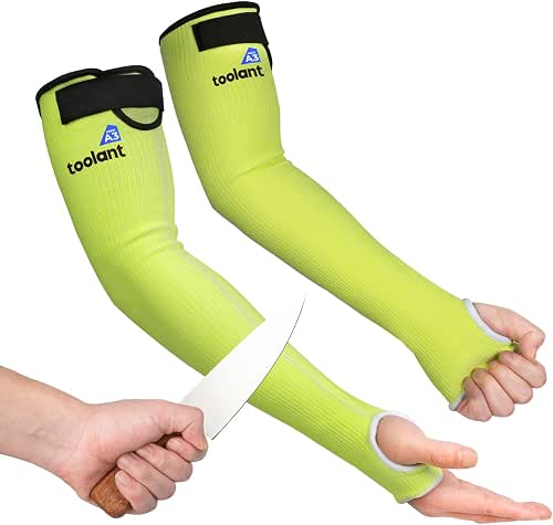 OriStout Cut Resistant Gardening Sleeves with Tumb Hole, Protective Arm
