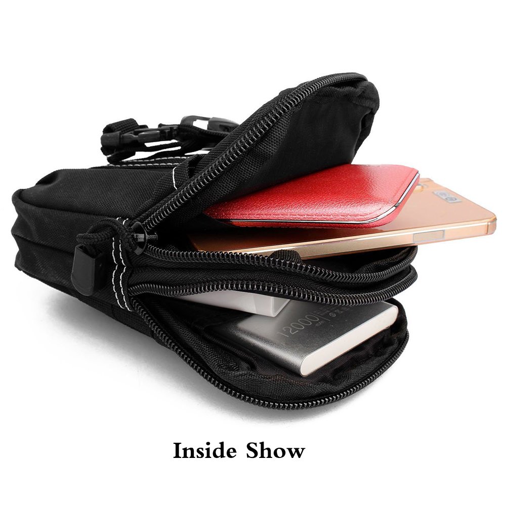 2 Borse Tattiche Molle – Marsupio Da Vita Compatto Per Sigarette E Carte, Nylon