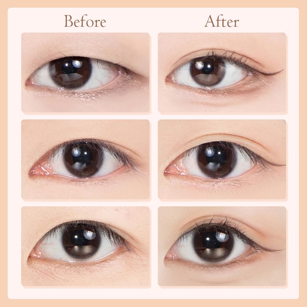 SICOSPI Invisible Double Eyelid Sticker - 2024 Upgraded Waterproof Tapes, Long-Lasting for Hooded, Heavy, Uneven, Droopy Eyelids (28 * 3mm-90pcs)