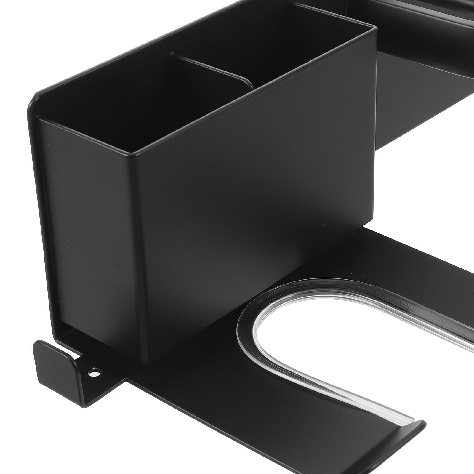 Kisangel Soporte de Pared para secador de Pelo, Organizador para secador, rizador y Plancha, Estante de Almacenamiento para baño, tocador y salón de Belleza.