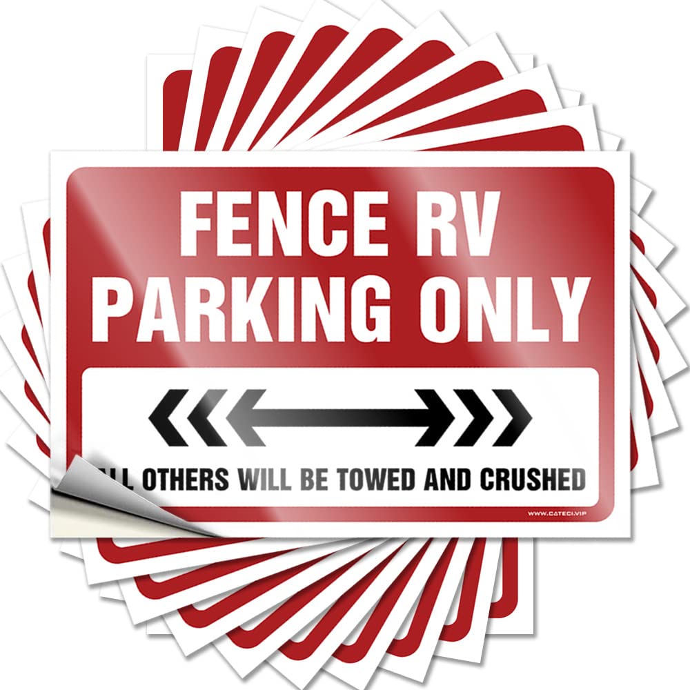 Saying Good Country Bottle Fence Rv Parking Only - No Residue Decals for Student(8X12CM)
