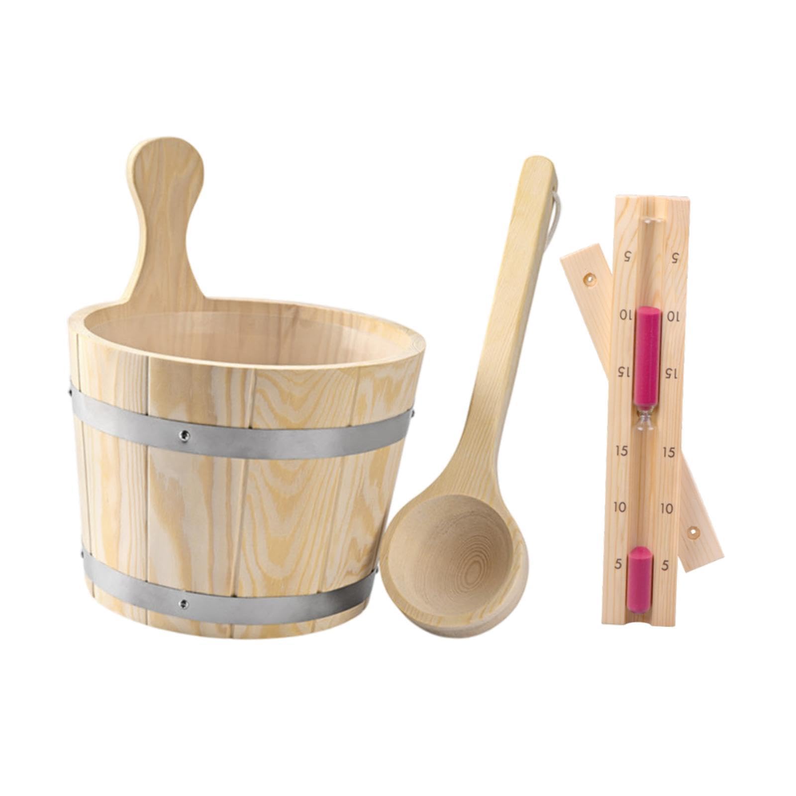 BNF® Wooden Sauna Bucket Sand Timer Barrel for SPA Swimming Pool Sauna Steam Room|Home & Garden |Yard, Garden & Outdoor Living|Pools & Spas|Sauna Parts & Accessories-image-18