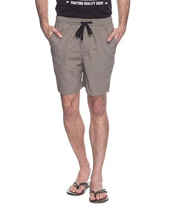 FBB Stone Solid Shorts Grey at Amazon 