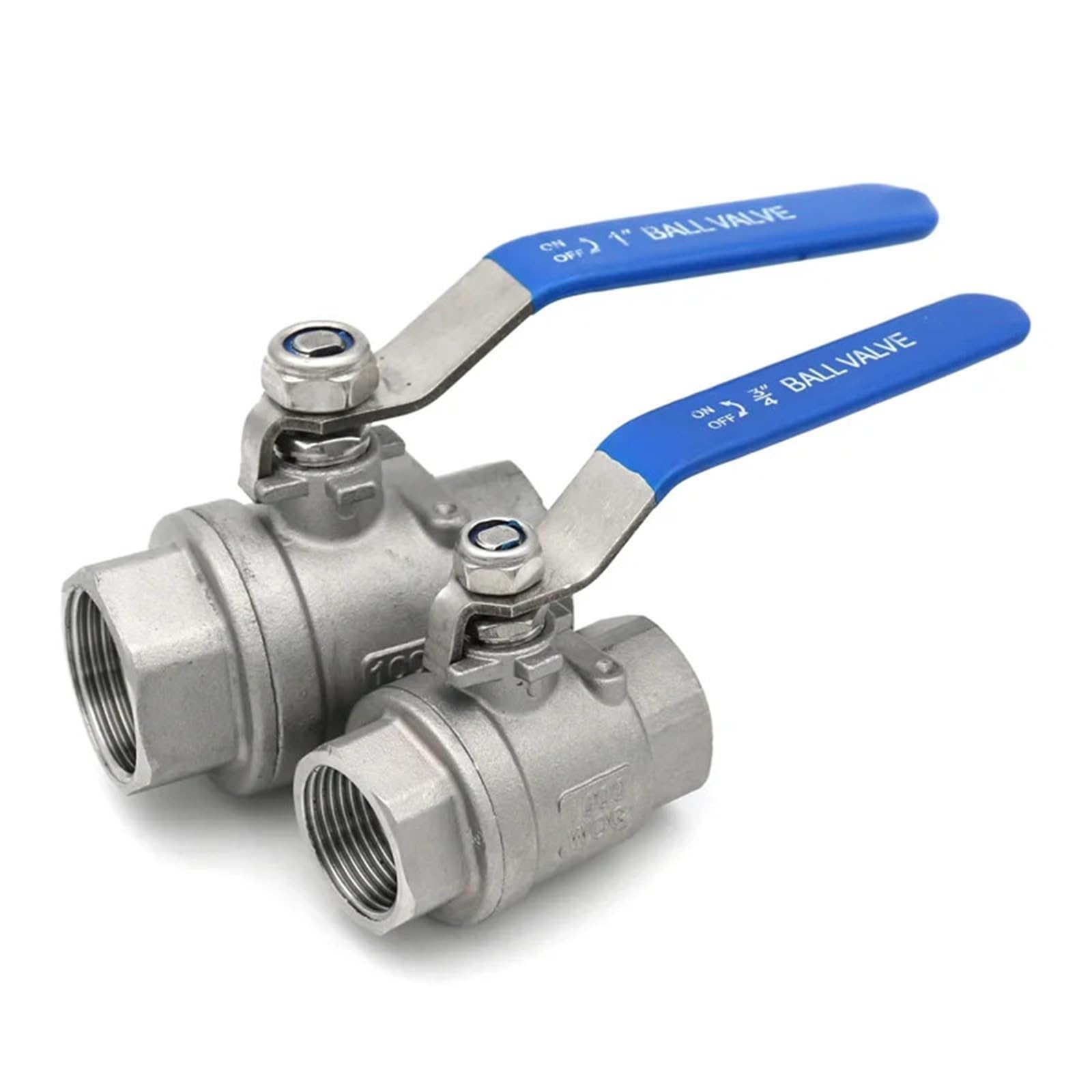 Vanne à boisseau sphérique 2 en acier inoxydable SS304 taraudé BSPT