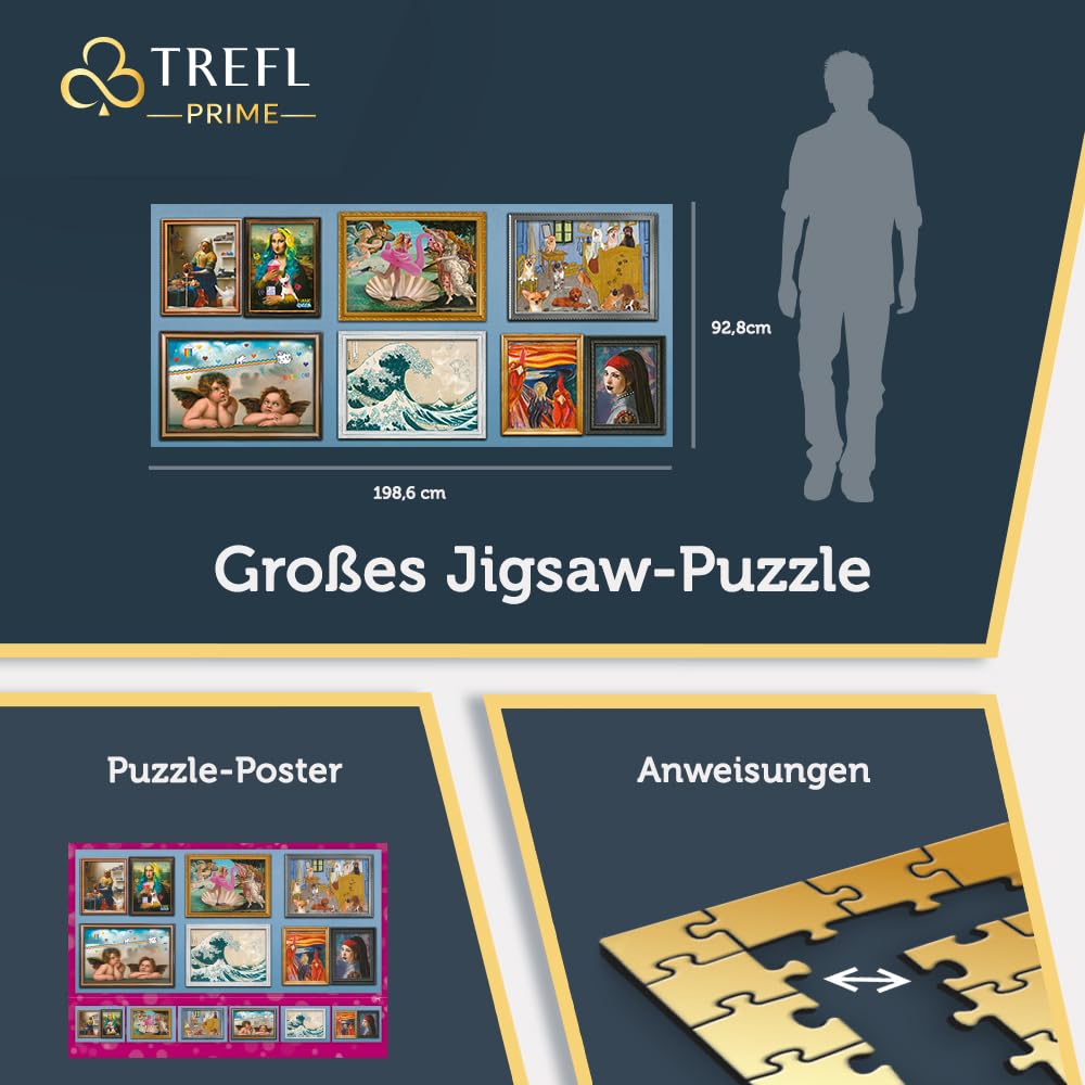 Trefl Prime - Puzzle UFT: Not So Classic Art Collection - 9000 Teile, Großes Puzzle, Dickste Pappe, Bio, Collage, Lustige Puzzles mit Kunstwerken, Unterhaltung für Erwachsene und Kinder ab 12 Jahren