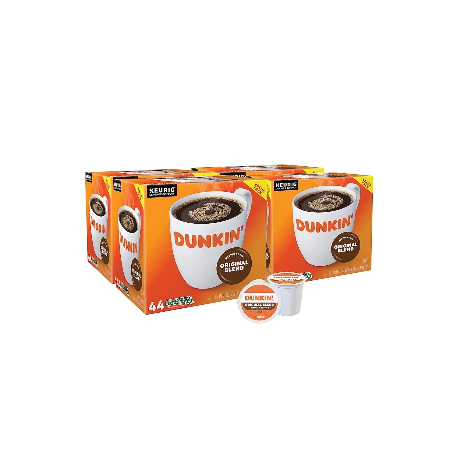 Dunkin' Donuts Keurig K-Cup Pods (Case of 176 K-Cups)