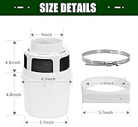 Vista 4 de Versión mejorada - Kit de ventilación para secadora VIWINVELA 3 en 1 para interiores con manguera de ventilación blanca para secadora - Filtro