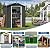 JY QAQA 5x3 FT Metal Outdoor Garden Storage Shed, Waterproof Metal Garden Sheds with Window and Lockable Double Door, Weather Resistant Steel Tool Storage House Shed for Patio, Lawn Gray