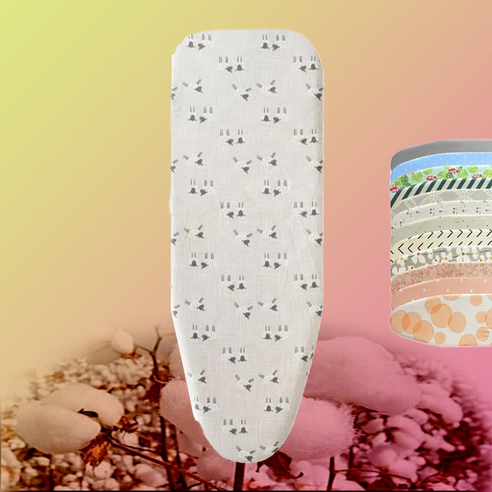 Funda for Tabla de Planchar Reflectante Calor 13 x 36 Pulgadas, Acolchado for fácil Ajuste(Greyc)