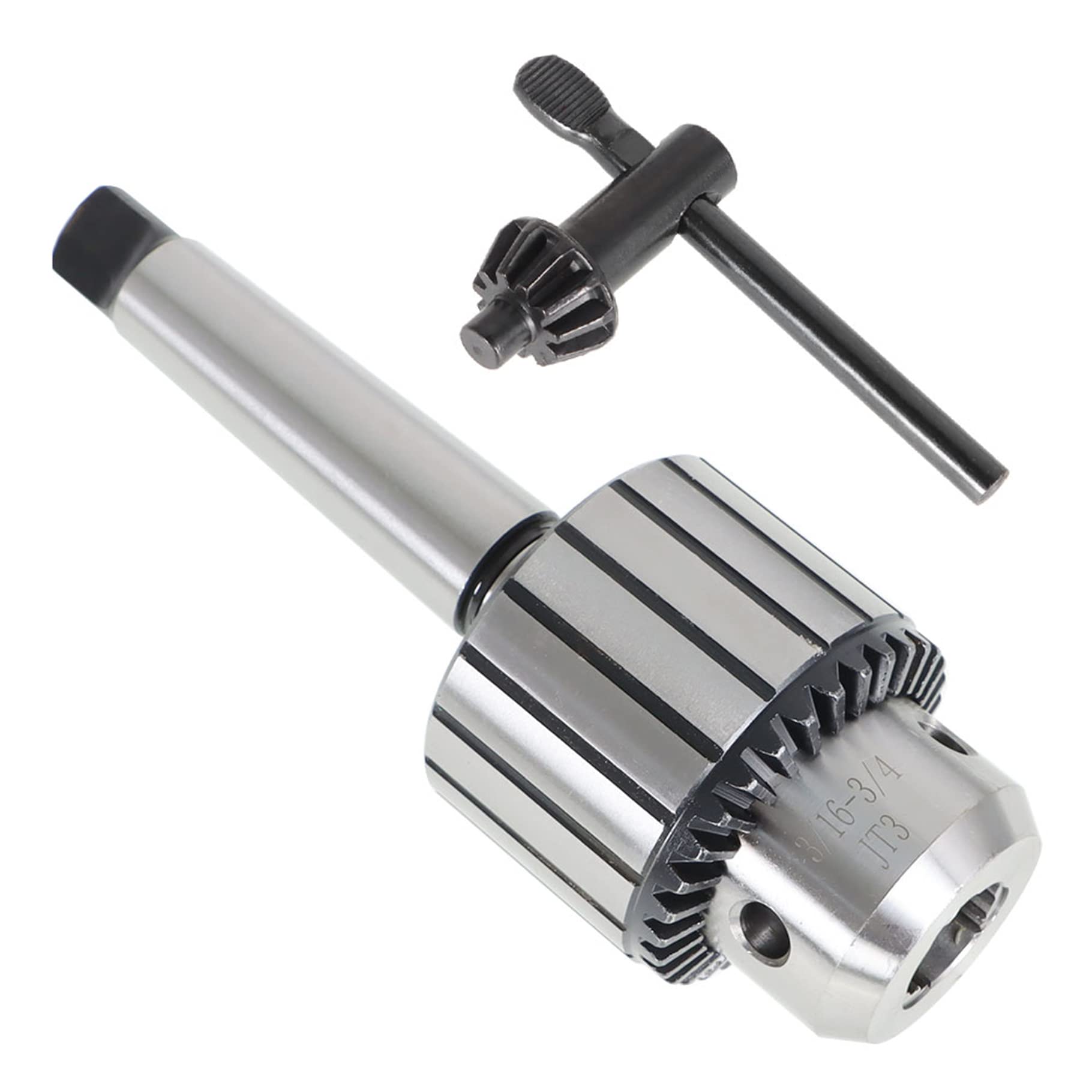 Keyless Drill Chuck With R8 Shank - 3/16" To 3/4" Capacity Self-Tightening For Mills 8 thumbnail image