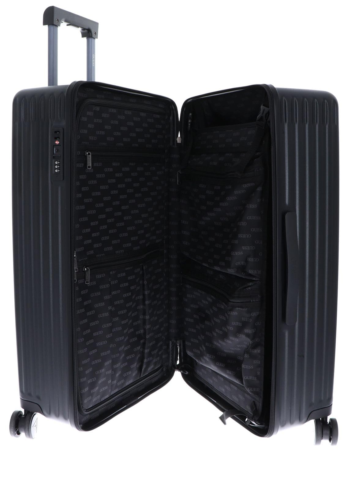 GUESS Trolley Olbia Shell Trunk Black Negro 73cm