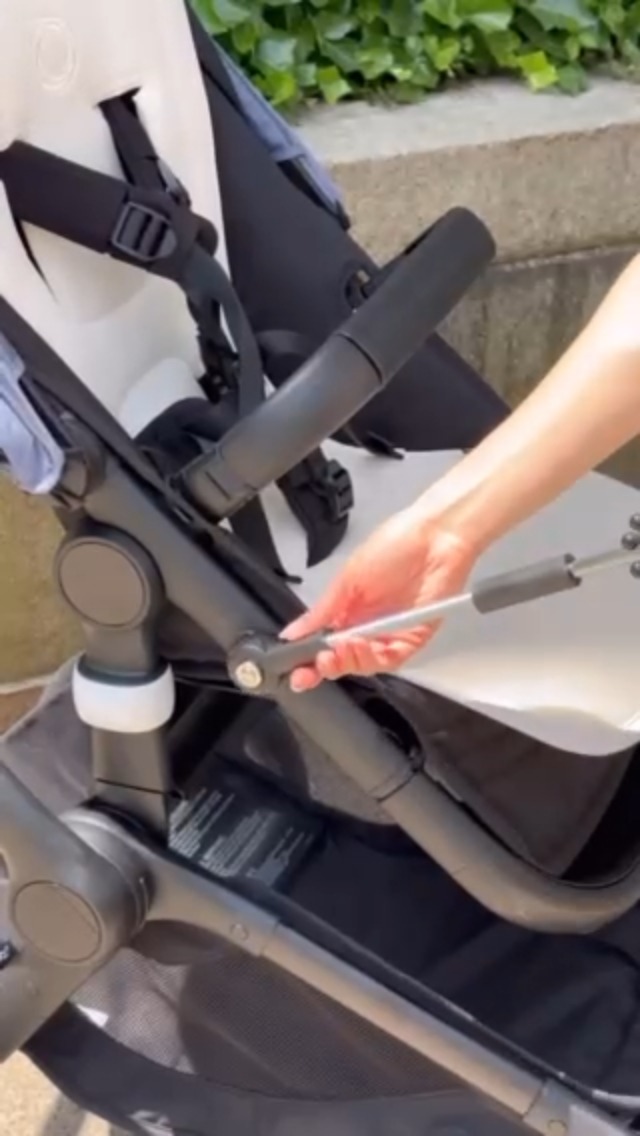 Bugaboo Dual Comfort Seat Liner Reversible Stroller Liner - Midnight Black