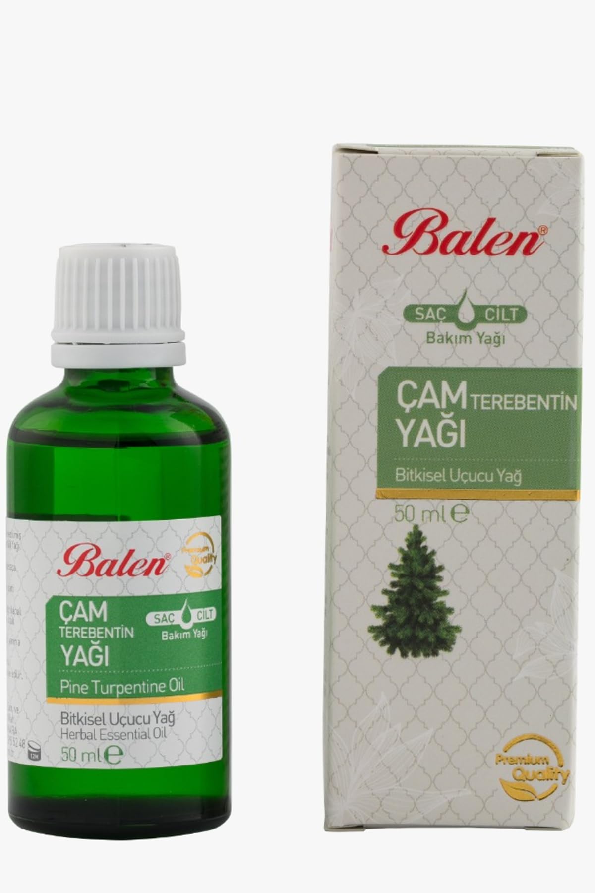 Balen Çam Terebentin Yağı Çam Terabentin Doğal Bitkisel Uçucu Yağ 50 Ml Saç Ve Cilt Bakım Yağı