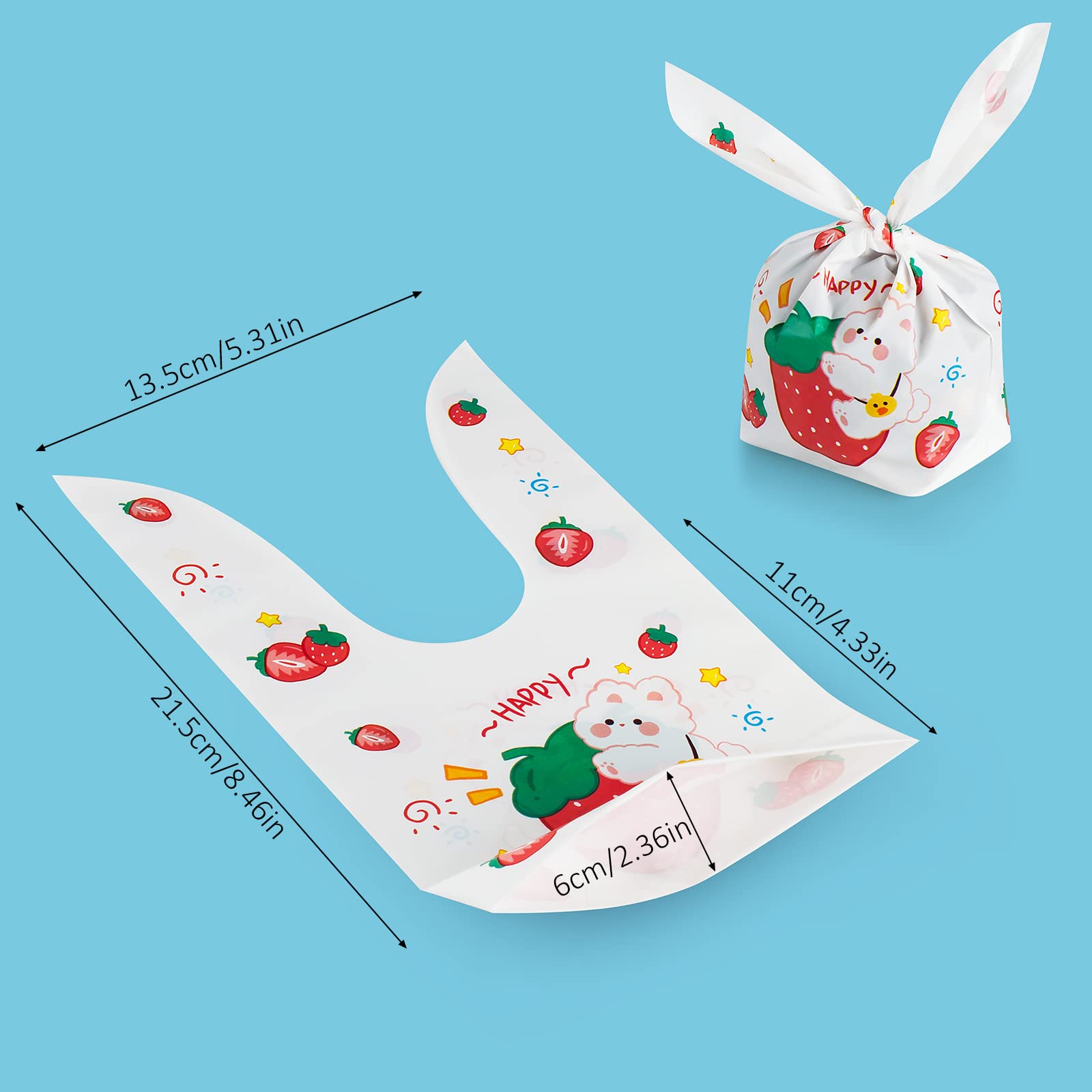 50 PCS Sacchetti Compleanno sacchetti caramelle animali borsa di