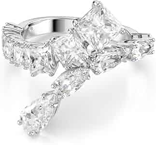 Swarovski Matrix リング Amazon.com: Swarovski Matrix Ring, Mixed Cuts, Clear