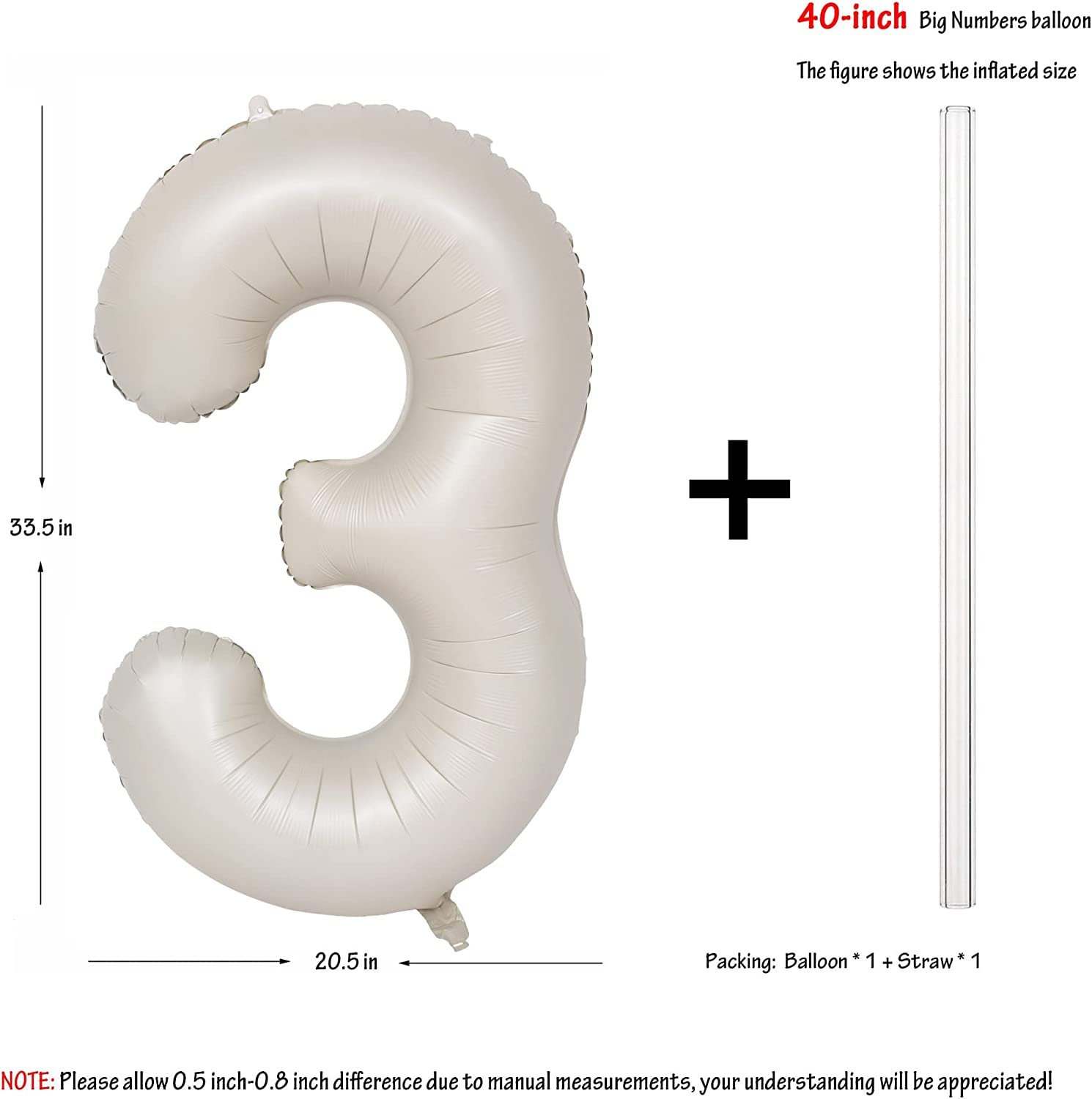Red 0 balloon 40 Inch Giant Helium Foil Number 0 to 9 Red Balloon Birthday Wedding Party Digital Decorations (Number 0) — view 499