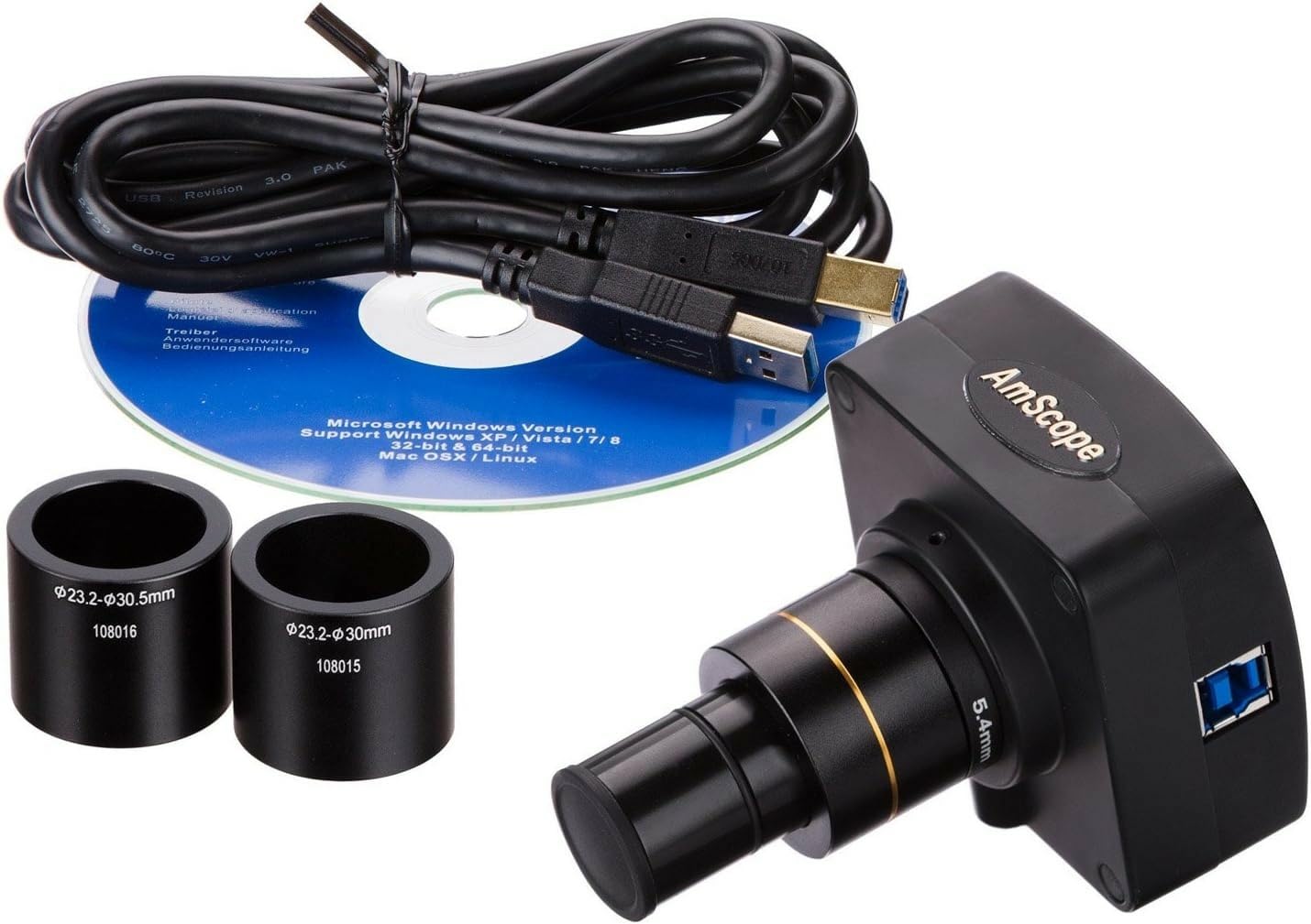 AmScope MU1003 10MP USB3.0 Echtzeit-Live-Videomikroskop-Digitalkamera
