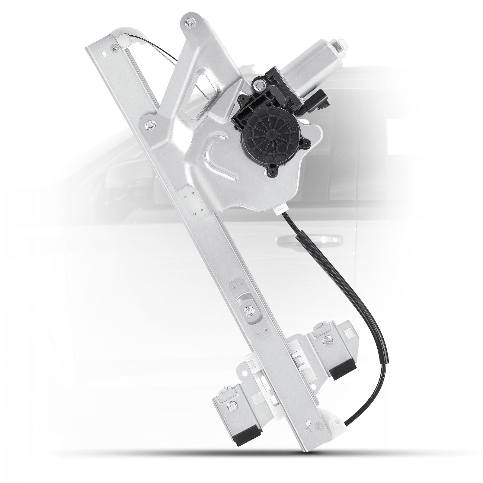 YHTAUTO Front Passenger Side Power Window Regulator With 2-Pin Motor Assembly Compatible with Buick LeSabre Custom/Limited 2000-2005, Sedan