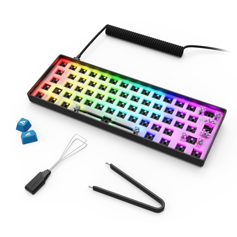 Sharkoon Skiller SGK50 S4 Gen2 Barebone, Negro, 60% DE-Layout