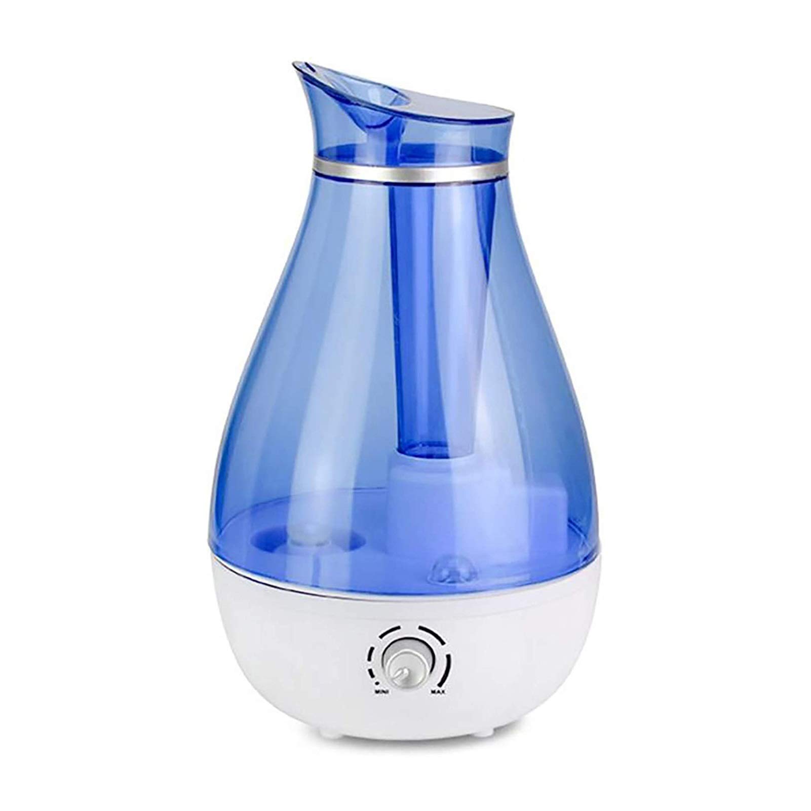 ZGM XTZJ Cool Mist Humidifiers for Bedroom, 2.5L Ultrasonic Air Vaporizer for Babies [BPA Free], 24dB Ultra Quiet, Optional Night Light, Filterless, 0.63gal, Blue