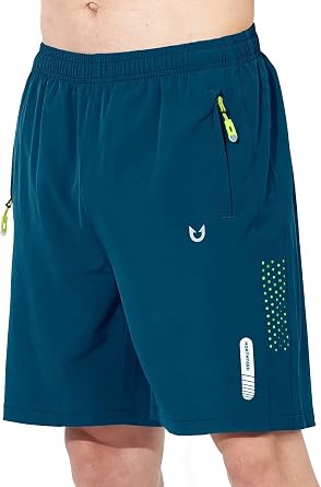 NORTHYARD Mens Athletic Running Shorts Gym Workout 7"/9"/5" Quick Dry Lightweight Sports Basketball Tennis 3 Zipper Pockets