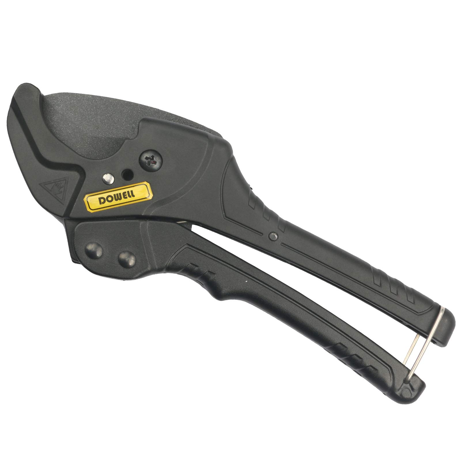 DOWELL PVC Tubo Cutter Ratchet Heavy Duty Teflon Rivestito Lama Acciaio Inox Regolabile 1-5/8 pollici 42mm