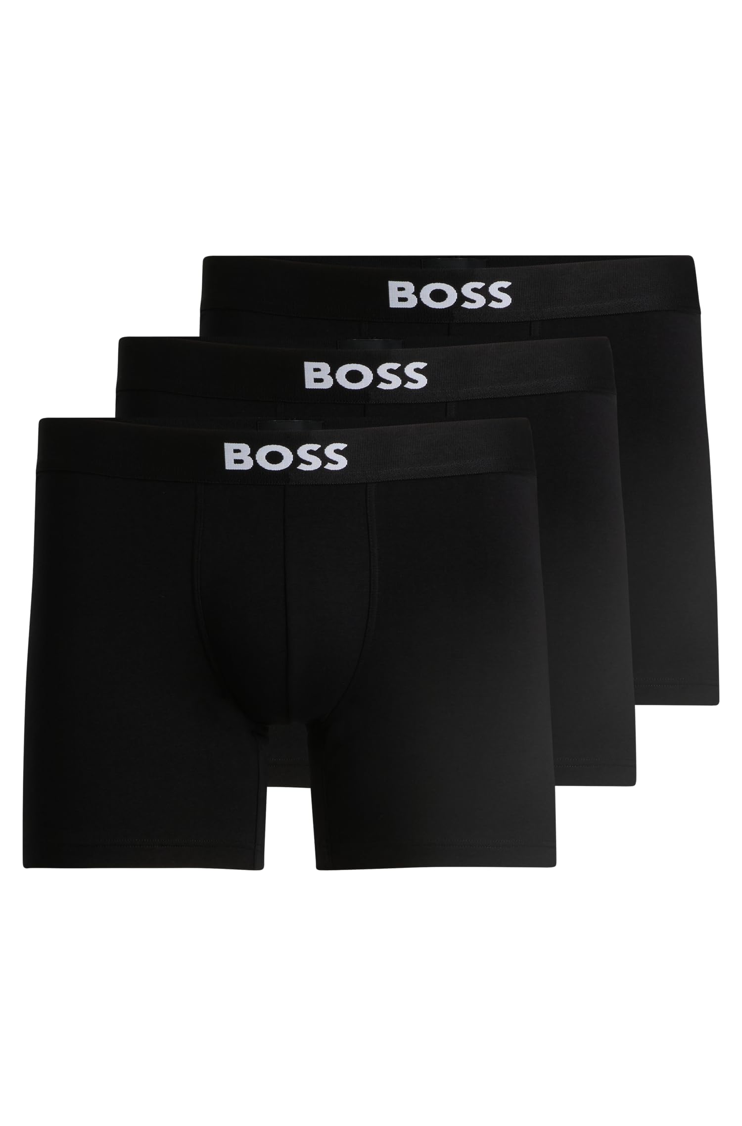 

                                                    BOSS, 3-Pack Logo Icon Boxer Brief, black carbon, 