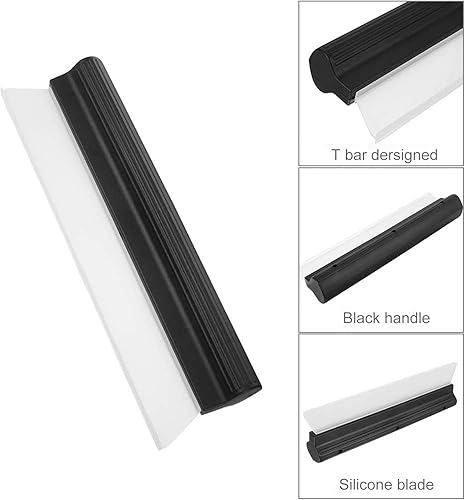 Miniatura 4 de Paquete de 2 limpiaparabrisas, limpiaparabrisas, limpiaparabrisas, profesional, de silicona, para secador de automóvil, ducha con escobilla súper