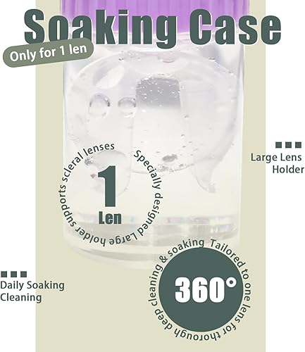 Miniatura 5 de Kit de inserción y removedor de lentes de contacto, 1 estuche de remojo de lentes (solo para 1 lente) + 2 herramientas de succión sin ventilación +