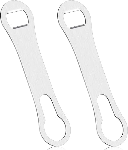 Abrebotellas con barra en V y removedor de boquilla de vertido, barra de metal de hueso de perro, abridor de llaves de velocidad de acero inoxidable