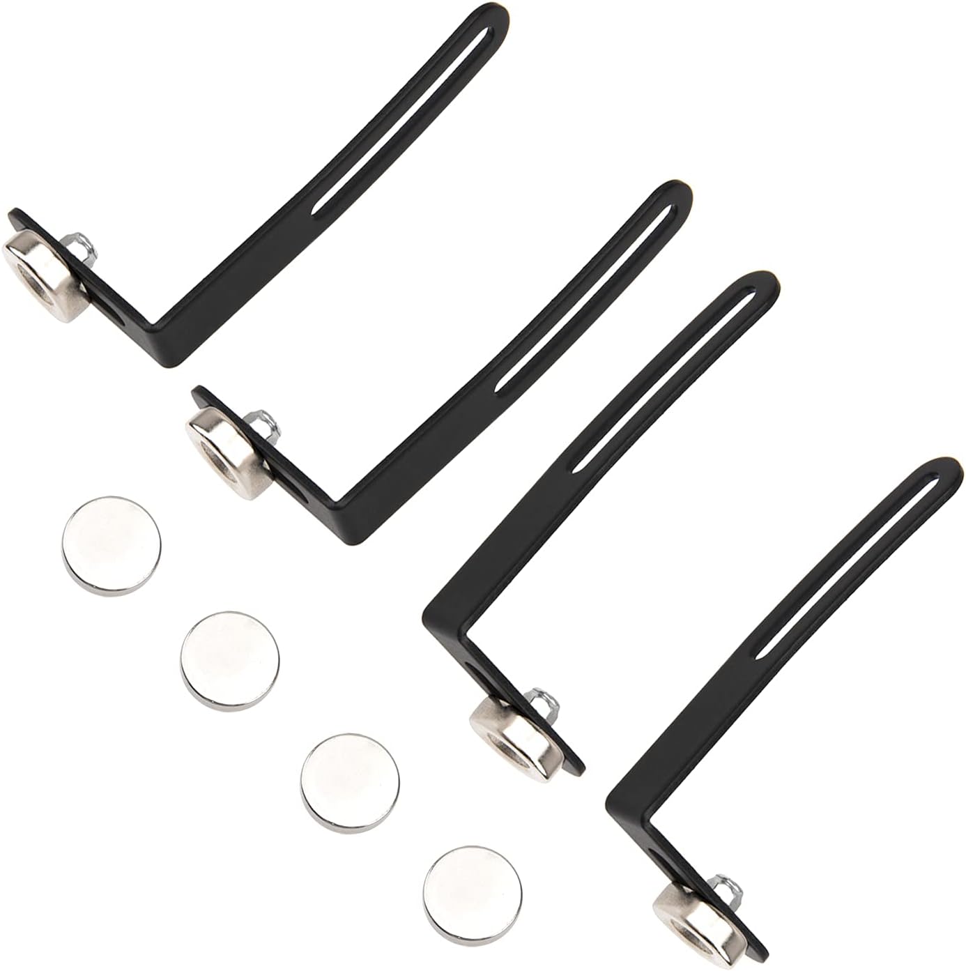 ShareGoo 4Pcs RC Car BodyShell Magnetic L-Bracket Magnet Mount Bracket Compatible with Axial SCX10 90046 D90 1/10 Scale RC Crawler