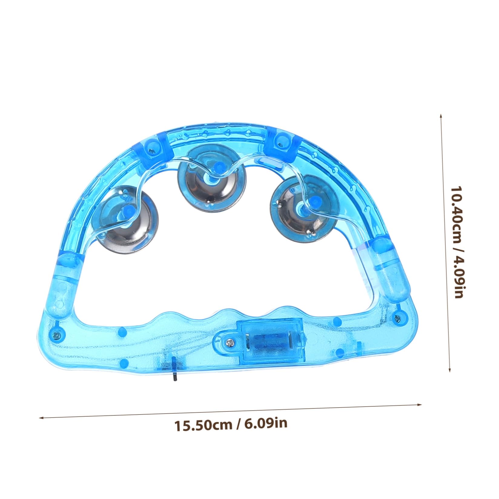 8 Piezas Luminiscentes Handbells con LED Instrumentos de Percusión para Fiestas Nocturnas Accesorios de Escenario para Cumpleaños Color Aleatorio